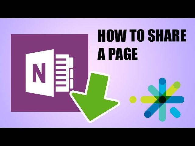 How to Share a OneNote Page