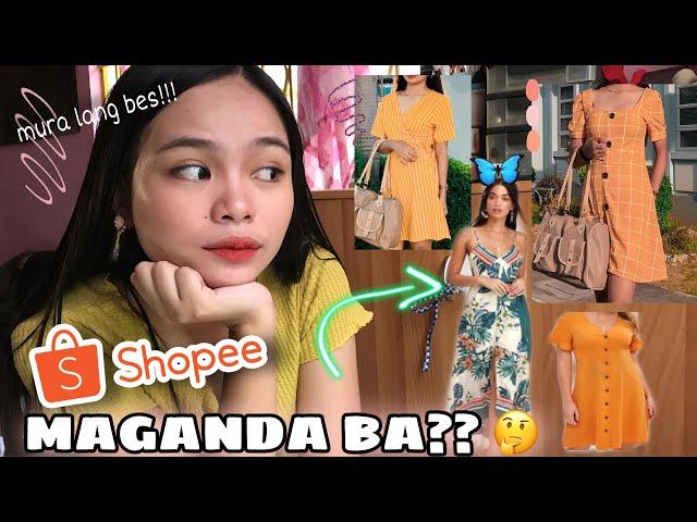 DRESS REVIEW FROM SHOPEE(mura lang)||ERICKA