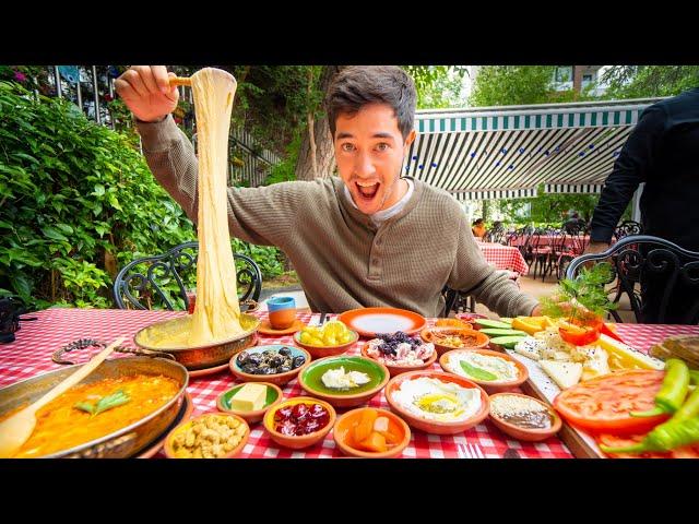 MASSIVE Turkish Breakfast in Istanbul + Turkish Delight Factory!! (SUPER SATISFYING)