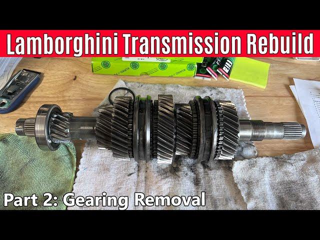 Rebuilding a Broken Lamborghini Gallardo Transmission - All the Gears! - Part 2