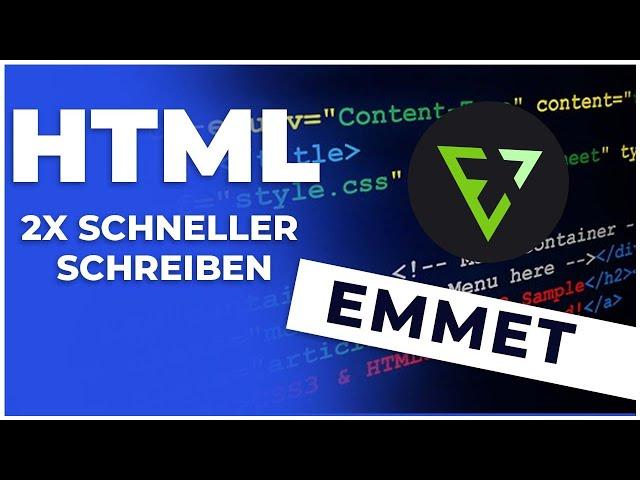 HTML und CSS 2X so schnell schreiben mit Emmet Plugin