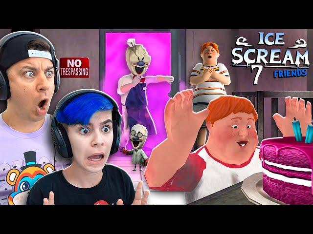 WE BEAT ICE SCREAM 7 and Chunky Charlie ate Rod's Cake! SECRET ENDING