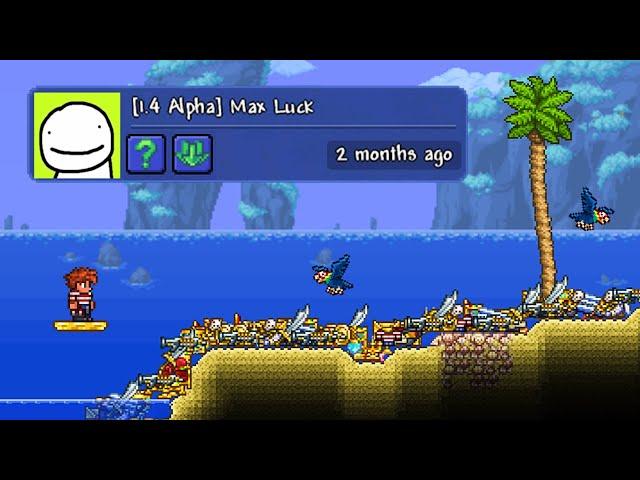 Terraria Hardmode, but I download Dream's speedrunning mods