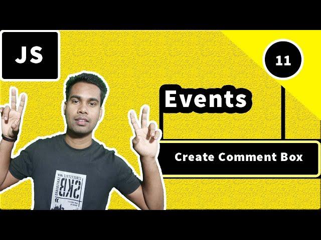 Create Comment Box using JavaScript | JavaScript DOM Tutorial Bangla