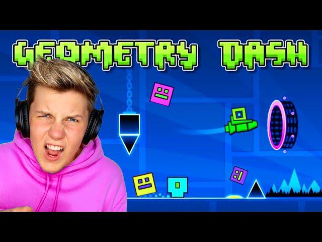 Can We Go NOOB to PRO to HACKER in Geometry Dash!? Prezley