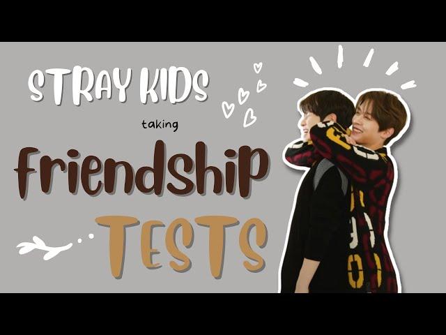 Stray Kids Taking Friendship Tests