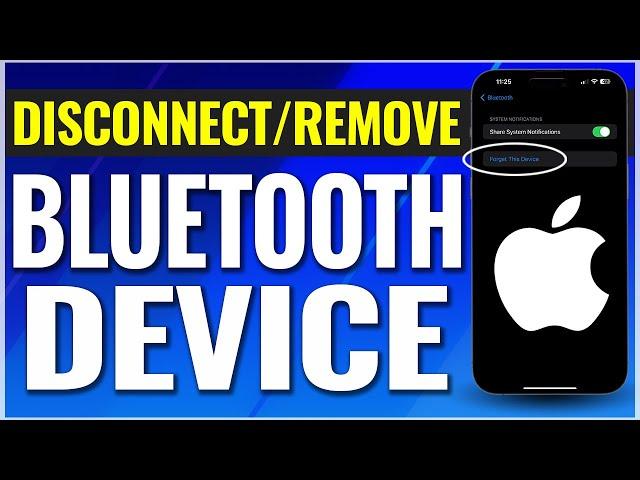 How To Disconnect or Forget Bluetooth Device on iPhone