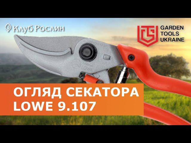 Secateurs LOWE 9.107 - overview of garden tools