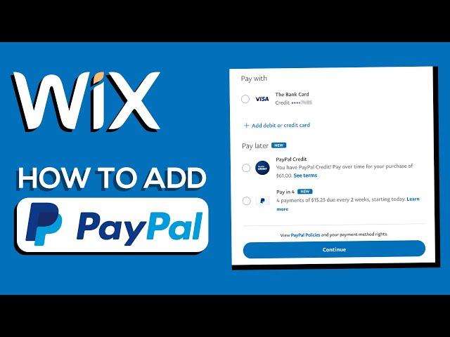 How To Add Paypal To Wix Website | Easy And Simple (2025)