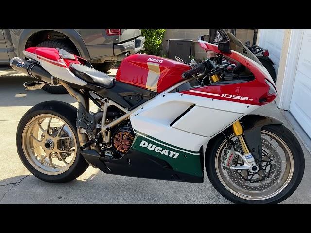 Termignoni full system and a Dry Clutch Sound on a Ducati 1098S Tricolore