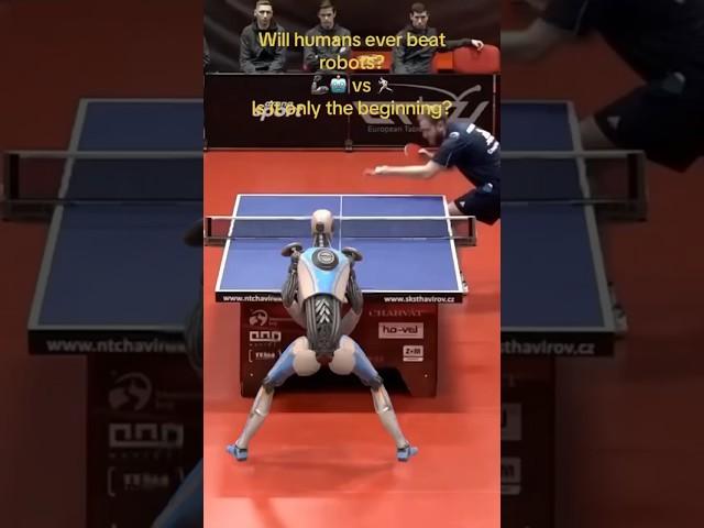 Ai robots taking over ping pong  #shorts