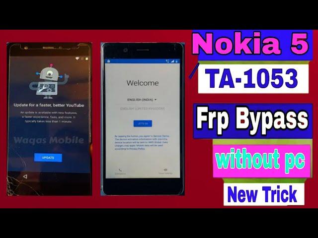 Nokia 5 (TA-1053) Frp Bypass/Reset Google Account Lock/Nokia 5 Frp Unlock Android 9  Without Pc 2024