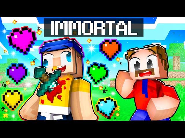 Using IMMORTALITY To Prank My Daddy In Minecraft!