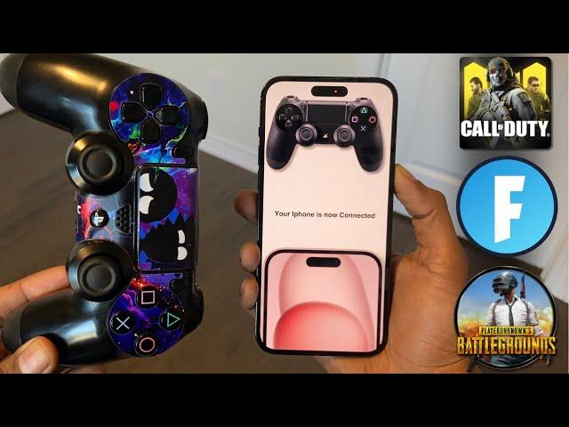 How to connect your PS4 Controller to IPHONE to play ANY Game!