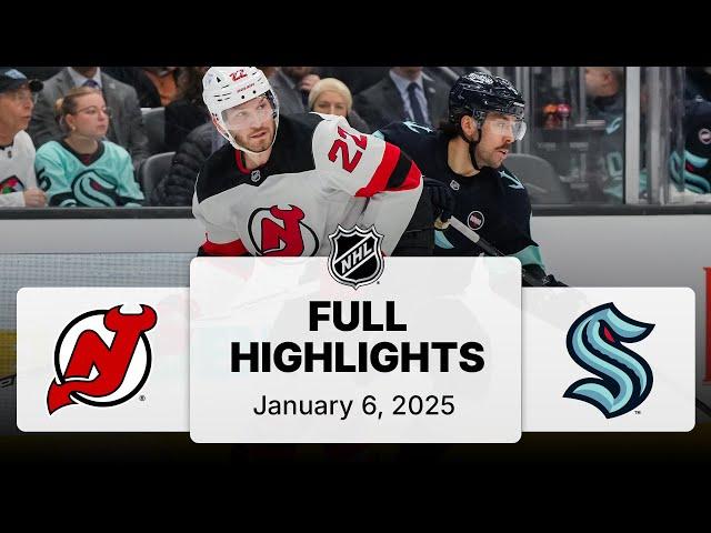 NHL Highlights | Devils vs. Kraken | January 06, 2025