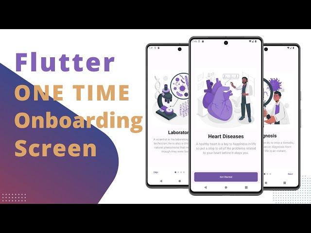 Flutter Onboarding Screen | Only one time | Introduction screen | Walkthrough [2024]