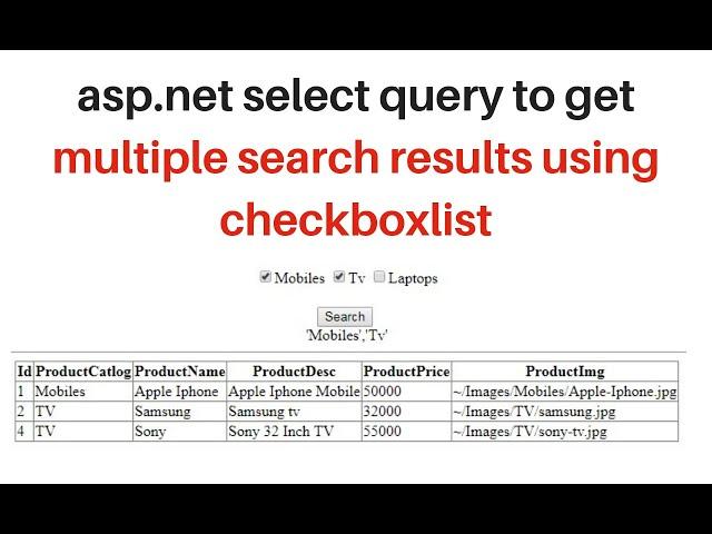 search filter results with multiple CheckBox Lists bind gridview c#