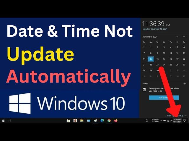 How To Fix Windows 10 Date And Time Not Updating Automatically Problem | Simple & Quick Tutorial