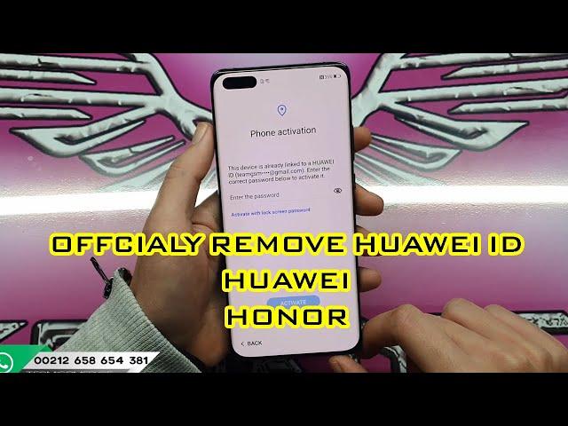 Remove Huawei account (ID) from all Huawei Phones to MATE 40/P40 PRO