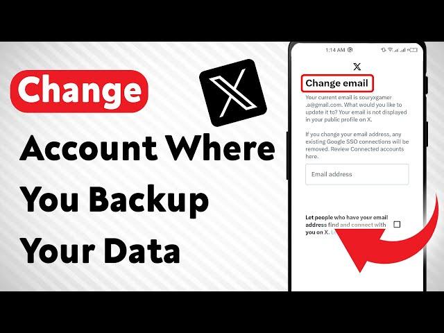 How To Change The Account Where You Backup Your Data On X Twitter (Updated)