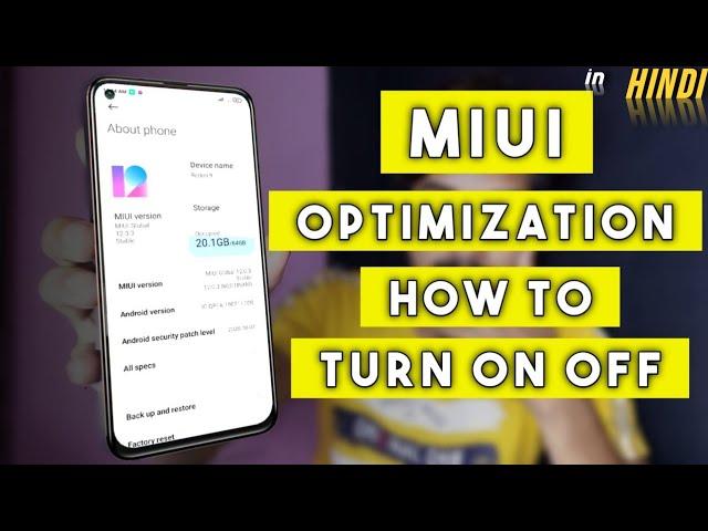 MIUI Optimization on or off Hindimiui optimization turn off miui 12