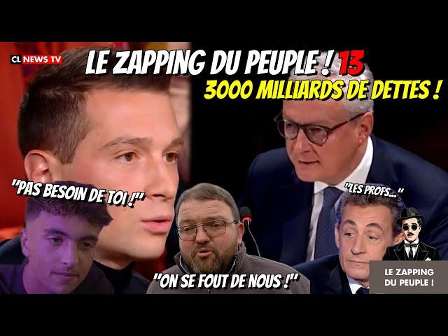 3000 milliards de dettes, Inoxtag remet en place Bardella,… Le Zapping du peuple ! 13 10/11/2024