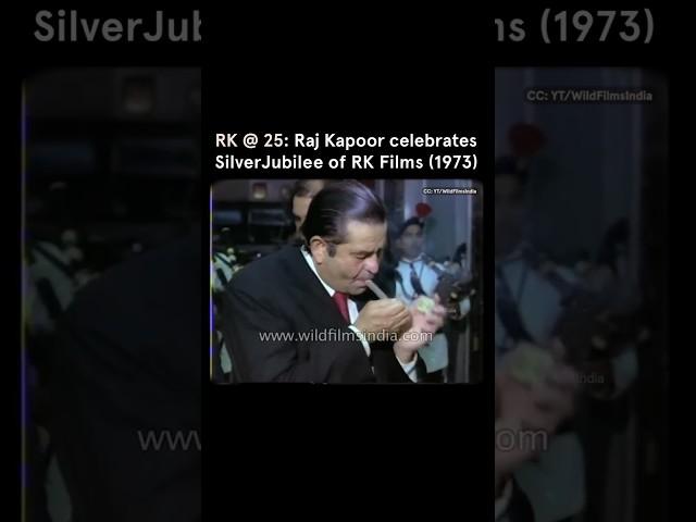 Raj Kapoor Celebrates Silver Jubilee Of Rk Films in 1973 #bollywood #70sbollywood #shorts