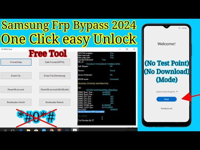 Boom Free !! Samsung Frp Tool 2024 Android 12/13/14 | Samsung Frp Adb Enable Fail No Chimera