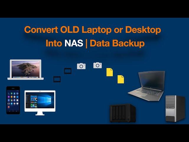 OLD Laptop Desktop Convert into NAS | Data Backup System | Automatic Backup