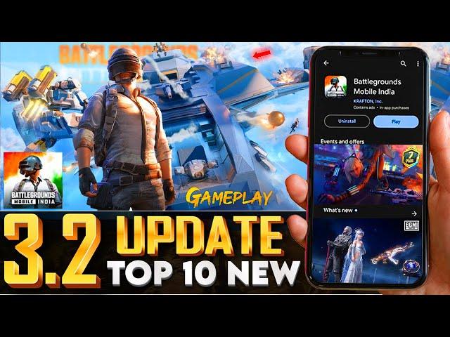 BGMI 3.2 UPDATE : Top 10 Features, Free Rewards, New Changes, & More - NATURAL YT