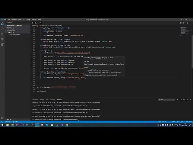 Instagram Bot in 2020 Programming with Python for Autolikes | [ Deutsch / German ]