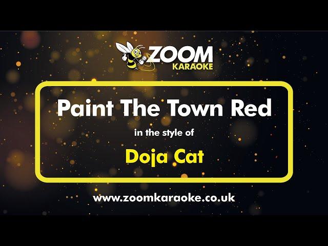 Doja Cat - Paint The Town Red - Karaoke Version from Zoom Karaoke