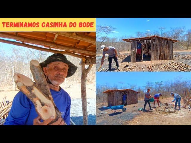 Terminamos a Casinha  dos Bodes  Vejam Só Como Ficou Agora já Está Pronta lugar pra os Bodes