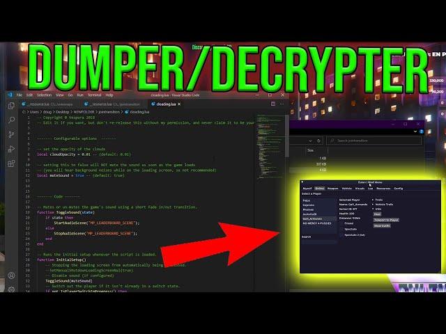 FiveM Dumper/Decrypter to get server files | Working Undetectable + Lua Executor by Eulen Cheats #1