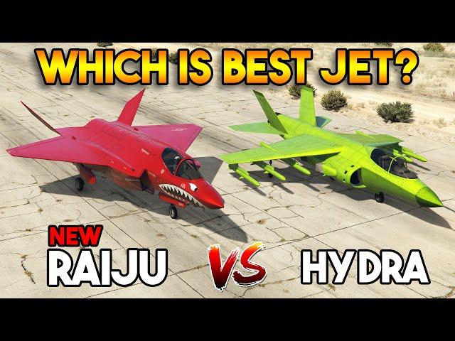 GTA 5 ONLINE : F-160 RAIJU VS HYDRA JET (WHICH IS BEST JET PLANE?)