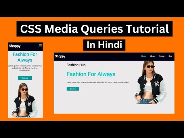 CSS Media Queries | CSS Media Queries Tutorial in Hindi | Responsive Web Design With Media Queries