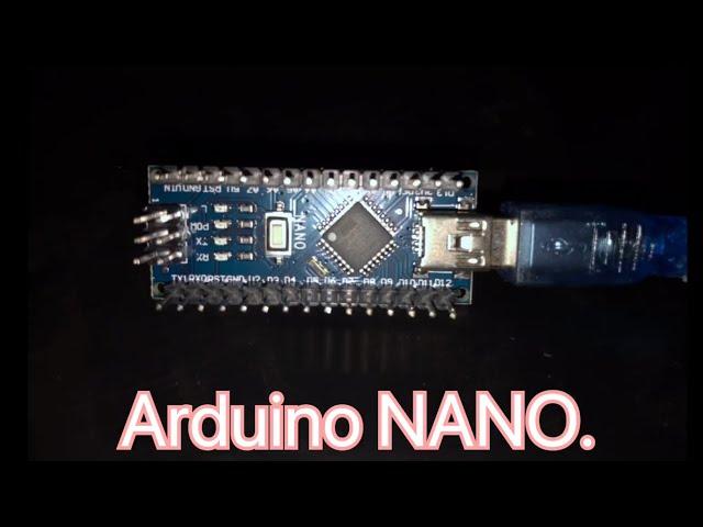 Arduino nano. Self test. using CH340 software driver