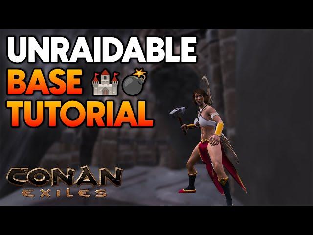 Unraidable Solo Base Build Tutorial - Anthill Base Design in Conan Exiles (Anti-Bomb & Trebuchet)