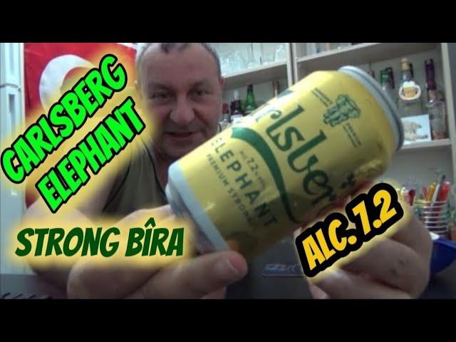 CARLSBERG ELEPHANT 7.2 ALC. STRONG BİRA İNCELEMESİ VE TESTİ.-Çİ BÖREK EŞLİĞİNDE...