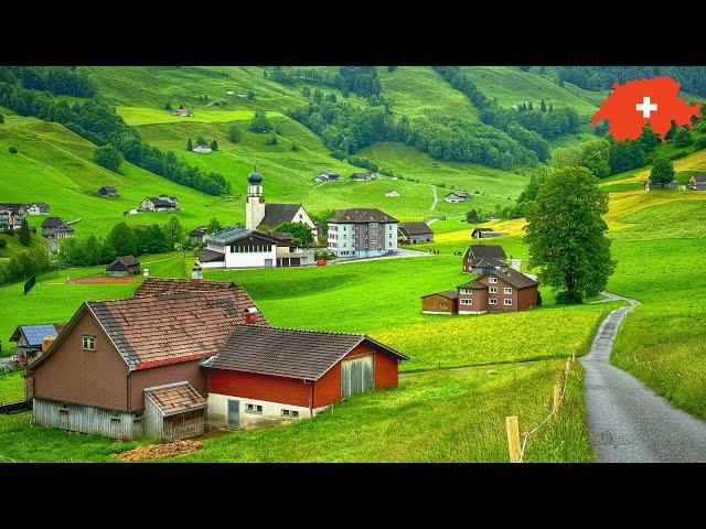 Switzerland - The most beautiful villages in Switzerland - Rainy walk in Appenzell