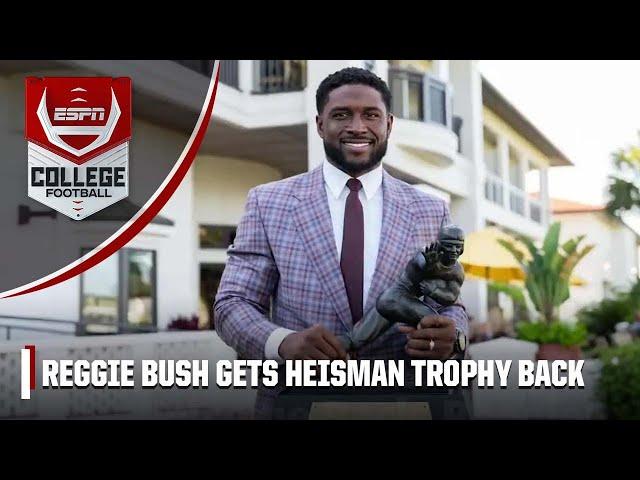 The moment Reggie Bush got the Heisman trophy back  | ESPN College Football