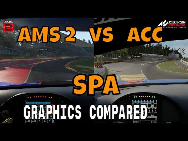 AMS2 VS ACC /Maxed Out Graphics Comparison at SPA