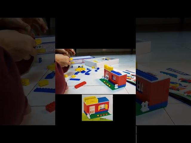 How to build house with building blocks #buildingblocks #shorts #shortvideo