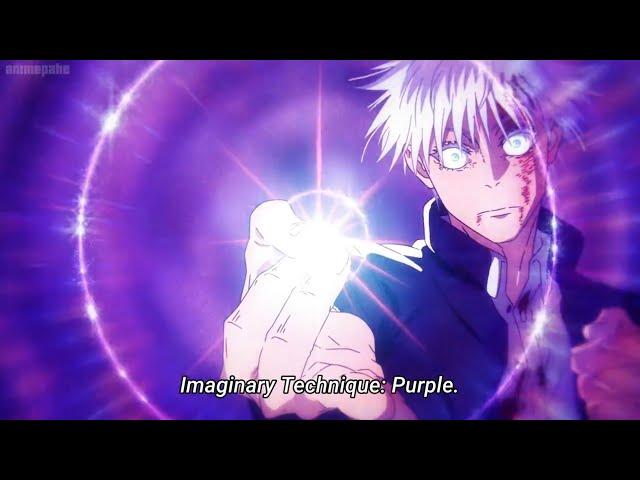 Gojo - Imaginary Technique : Purple | Gojo vs Toji final battle | Jujutsu Kaisen season 2 episode 4