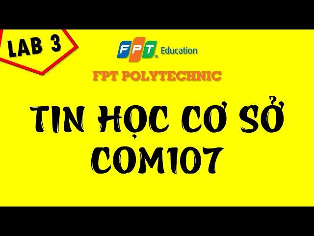 Lab 3 Tin học cơ sở - COM107