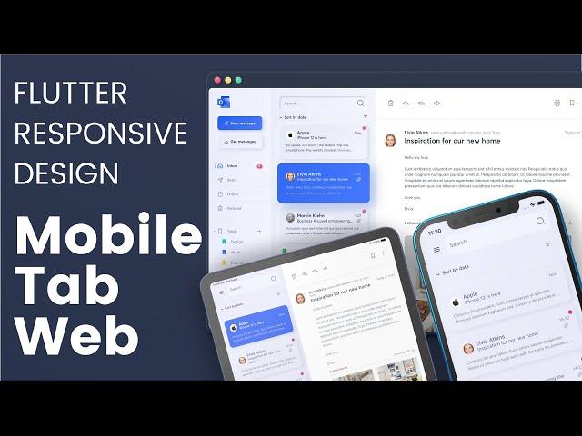 Flutter Fully Responsive Design for Web, Tab and Mobile