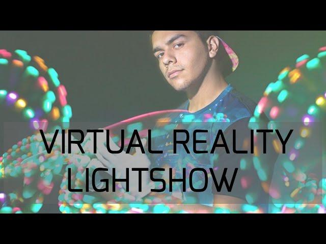 360 VIDEO OF VIRTUAL LIGHTSHOW! | RAVE TRAIN TV