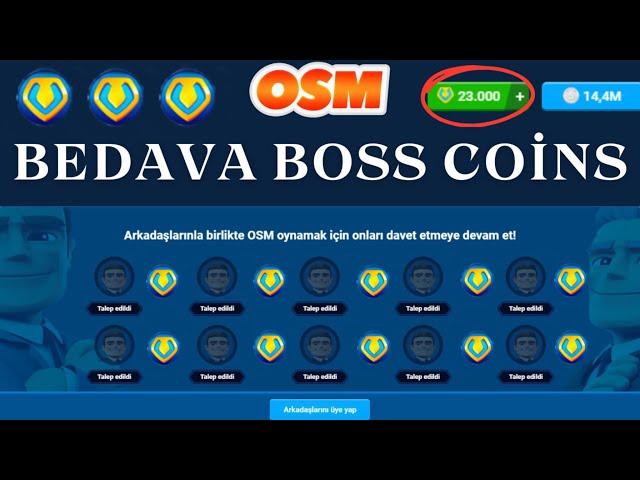 OSM 2024 BEDAVA BOSS COİNS KAZANMA YÖNTEMLERİ ! ONLİNE SOCCER MANAGER