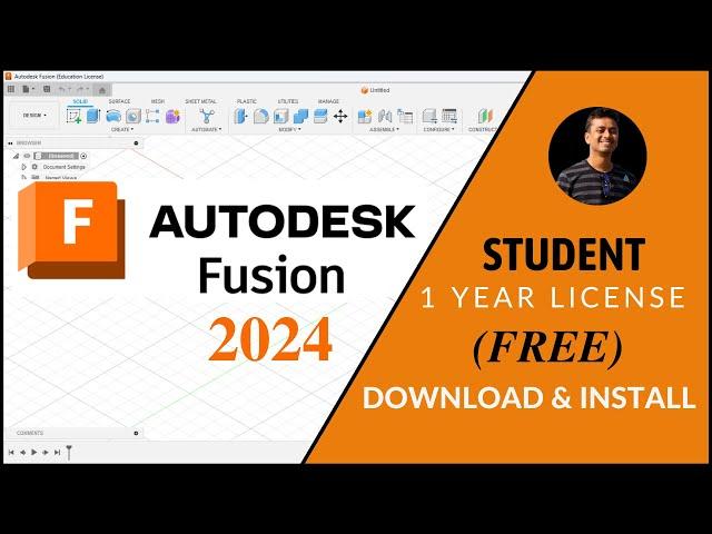 [Free] DOWNLOAD Autodesk Fusion 360 | INSTALL FOR 1 YEAR | STUDENT LICENSE [2024]