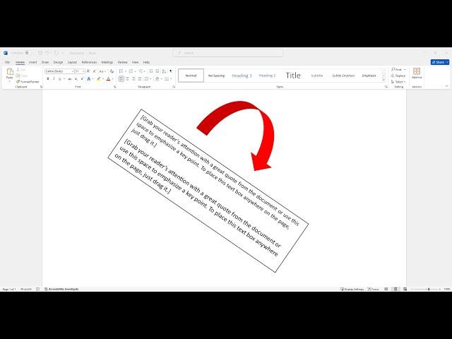 how to rotate text box in word